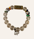 Clear Beaded ~LOVE~ Bracelet
