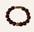 Chocolate Beaded ~LOVE~ Bracelet