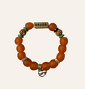 Orange Beaded ~HONOR~ Bracelet