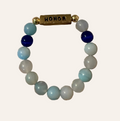 Light Blue Beaded ~HONOR~ Bracelet