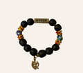 Black Matte Beaded ~HONOR~ Bracelet